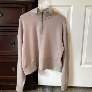 Light Beige Danskin 3/4 Zip Jacket